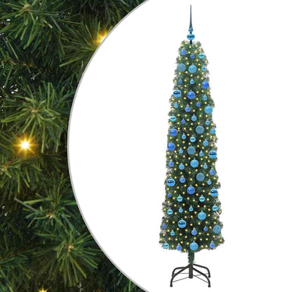 Albero di Natale artificiale con 300 LED Verde 180 cm | homemem39