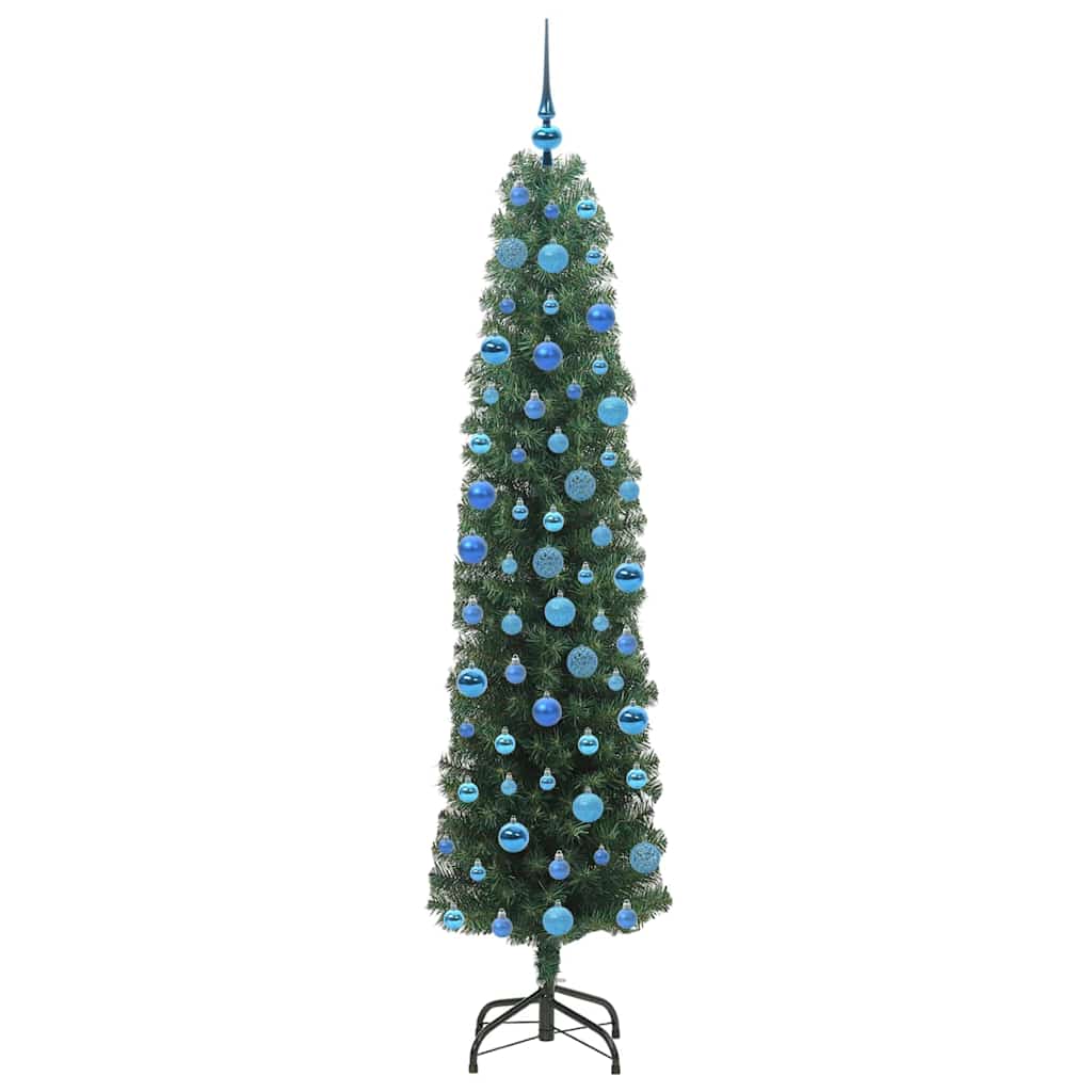 Albero di Natale artificiale con 300 LED Verde 180 cm | homemem39