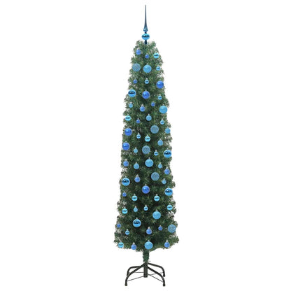 Albero di Natale artificiale con 300 LED Verde 180 cm | homemem39