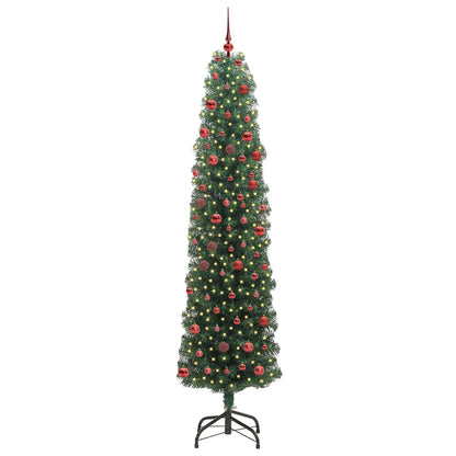 Albero di Natale artificiale con 300 LED Verde 210 cm | homemem39