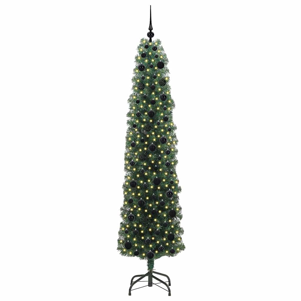 Albero di Natale artificiale con 300 LED Verde 210 cm | homemem39