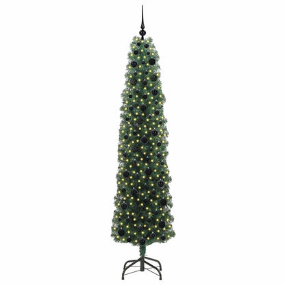 Albero di Natale artificiale con 300 LED Verde 210 cm | homemem39