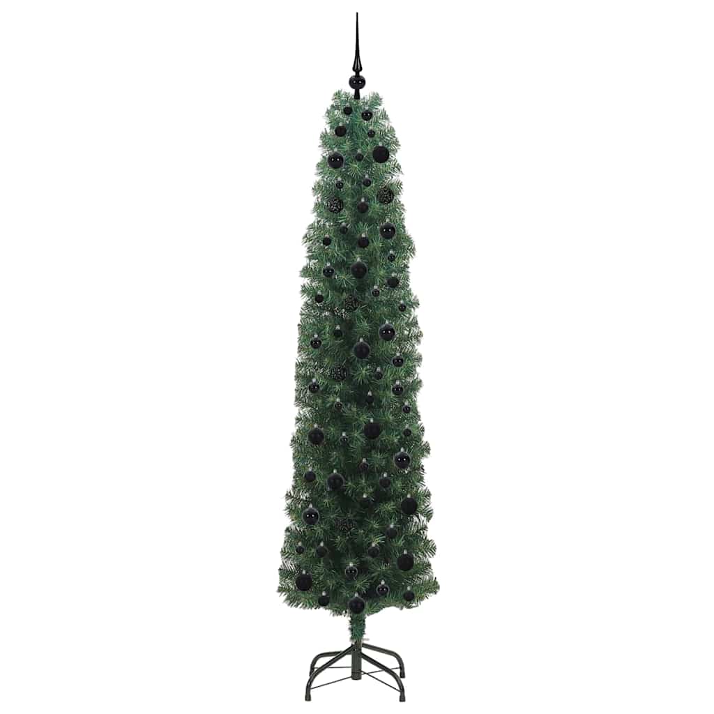 Albero di Natale artificiale con 300 LED Verde 210 cm | homemem39