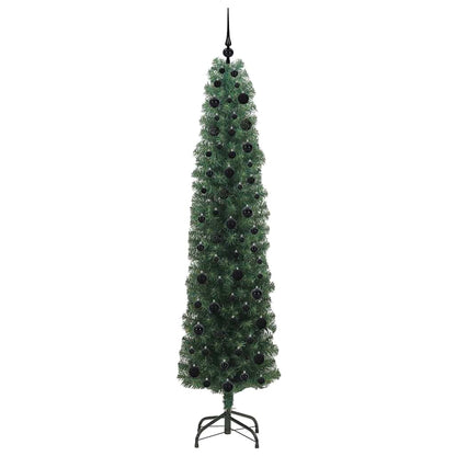 Albero di Natale artificiale con 300 LED Verde 210 cm | homemem39
