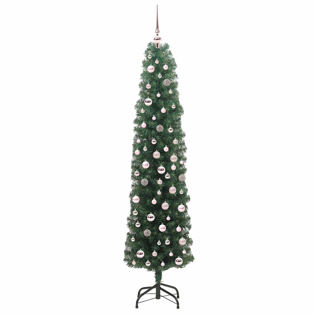 Albero di Natale artificiale con 300 LED Verde 210 cm | homemem39