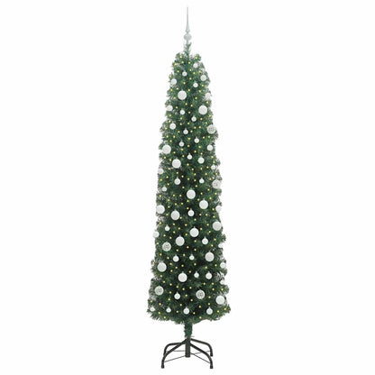 Albero di Natale artificiale con 300 LED Verde 210 cm | homemem39