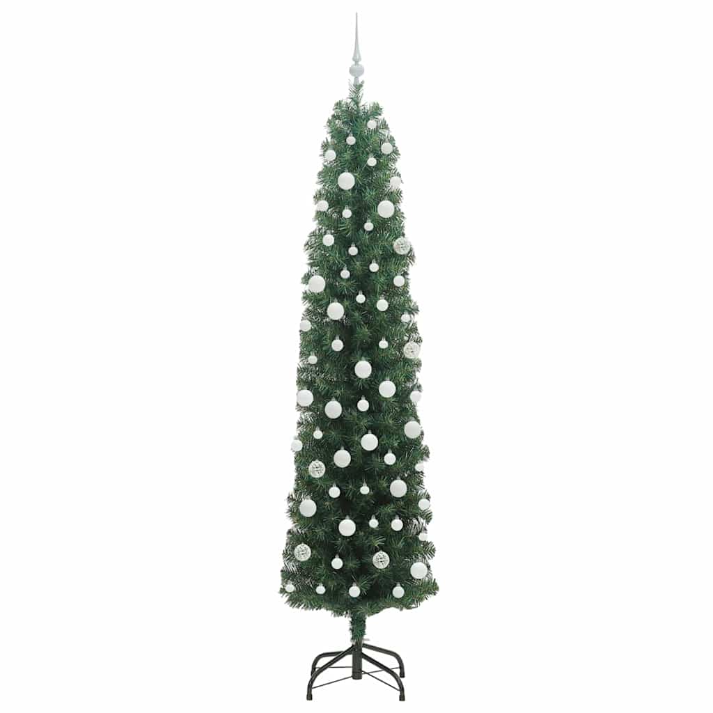 Albero di Natale artificiale con 300 LED Verde 210 cm | homemem39
