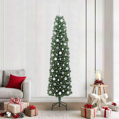 Albero di Natale artificiale con 300 LED Verde 210 cm | homemem39
