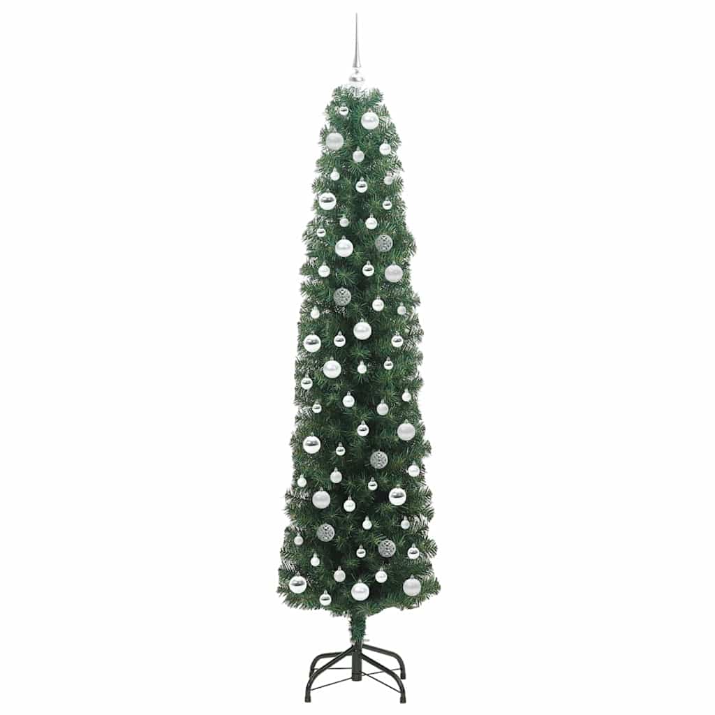 Albero di Natale artificiale con 300 LED Verde 210 cm | homemem39