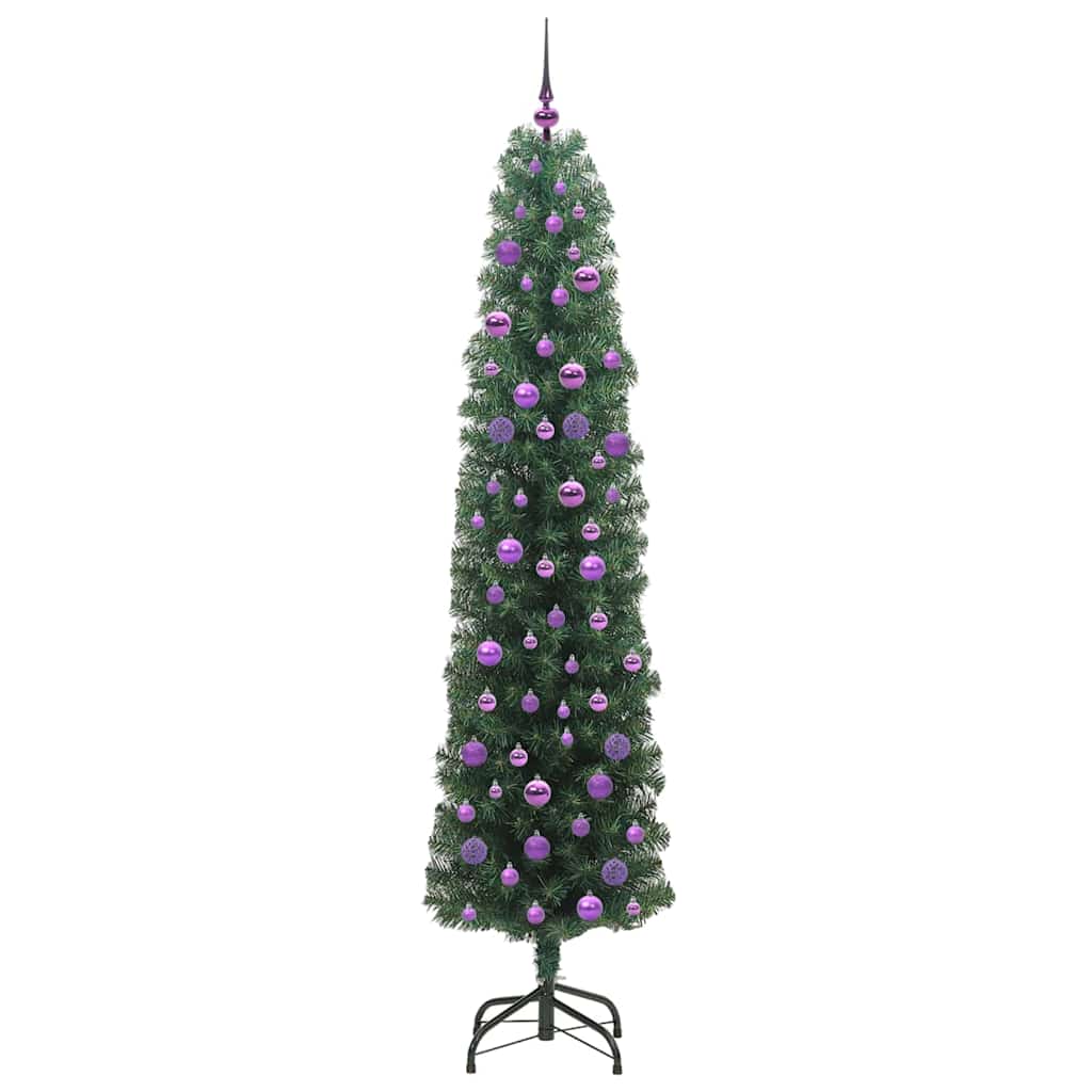 Albero di Natale artificiale con 300 LED Verde 210 cm | homemem39
