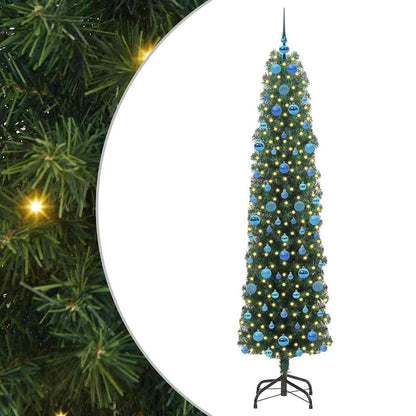 Albero di Natale artificiale con 300 LED Verde 210 cm | homemem39