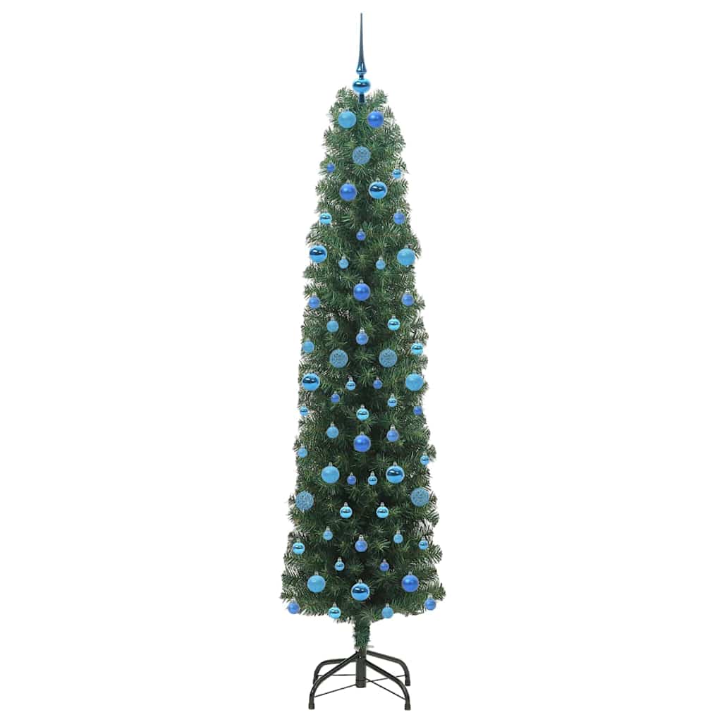 Albero di Natale artificiale con 300 LED Verde 210 cm | homemem39