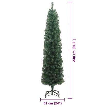 Albero di Natale artificiale con 300 LED Verde 240 cm | homemem39