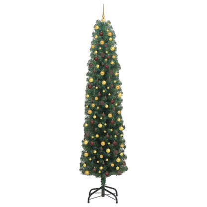 Albero di Natale artificiale con 300 LED Verde 240 cm