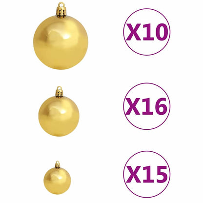 Albero di Natale artificiale con 300 LED Verde 240 cm | homemem39