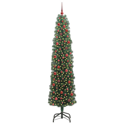 Albero di Natale artificiale con 300 LED Verde 240 cm | homemem39