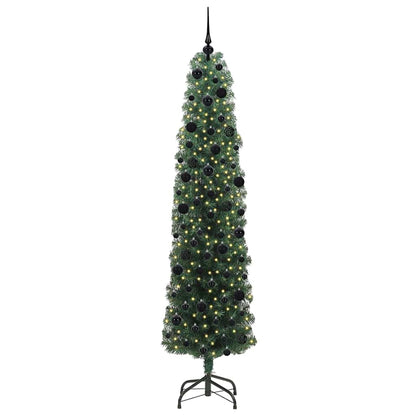 Albero di Natale artificiale con 300 LED Verde 240 cm | homemem39