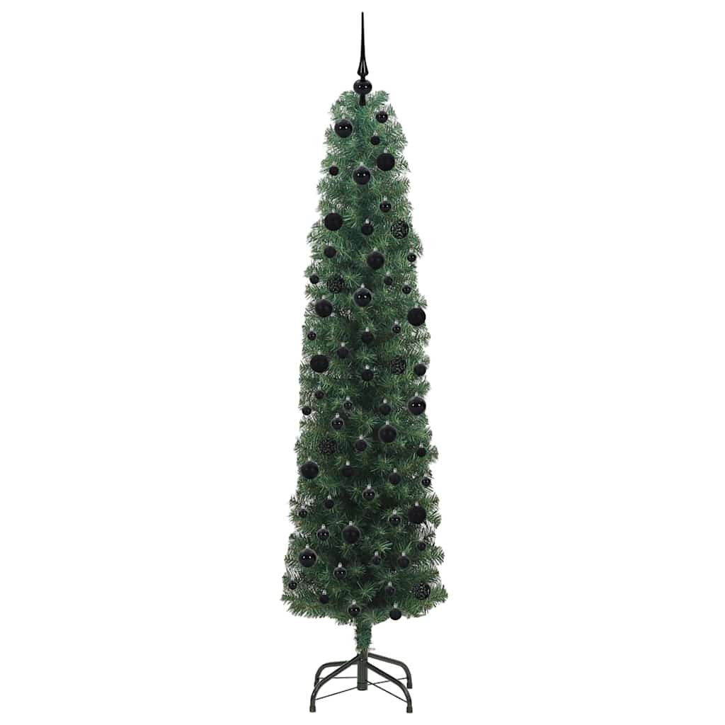 Albero di Natale artificiale con 300 LED Verde 240 cm | homemem39