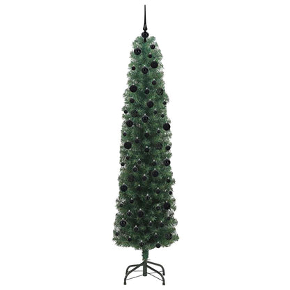 Albero di Natale artificiale con 300 LED Verde 240 cm | homemem39