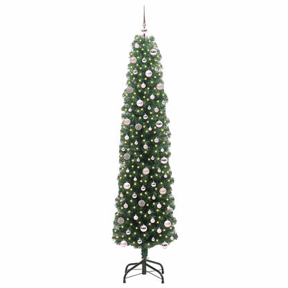 Albero di Natale artificiale con 300 LED Verde 240 cm | homemem39