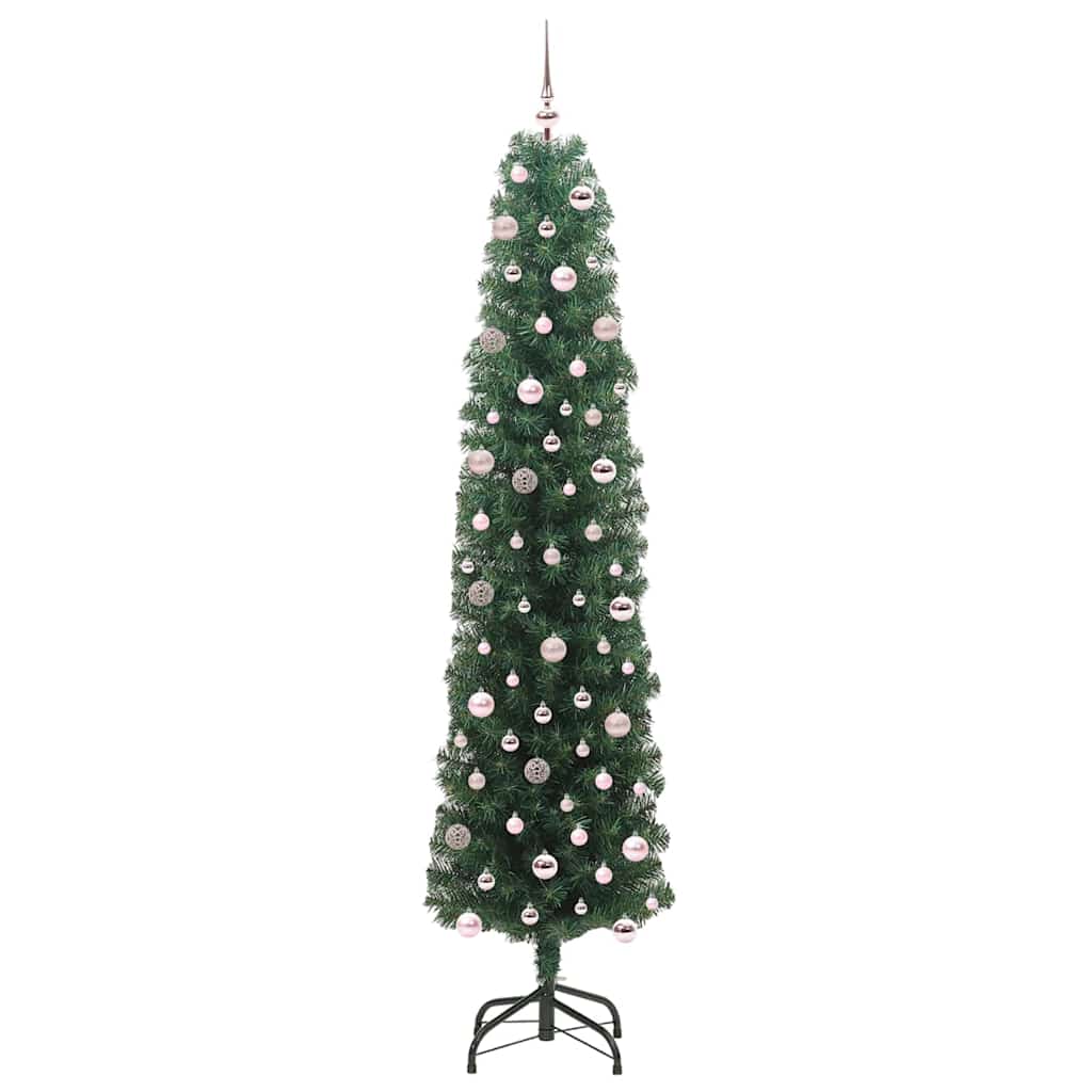 Albero di Natale artificiale con 300 LED Verde 240 cm | homemem39