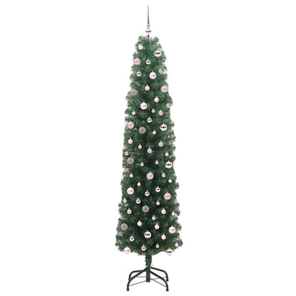 Albero di Natale artificiale con 300 LED Verde 240 cm | homemem39