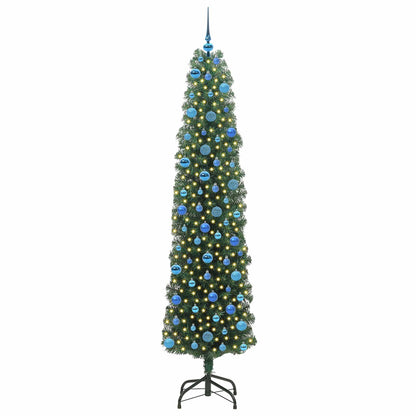 Albero di Natale artificiale con 300 LED Verde 240 cm