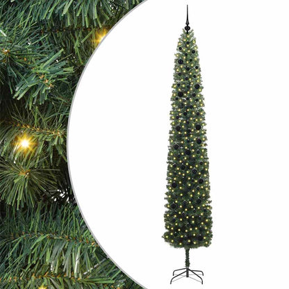 Albero di Natale artificiale con 300 LED Verde 270 cm | homemem39