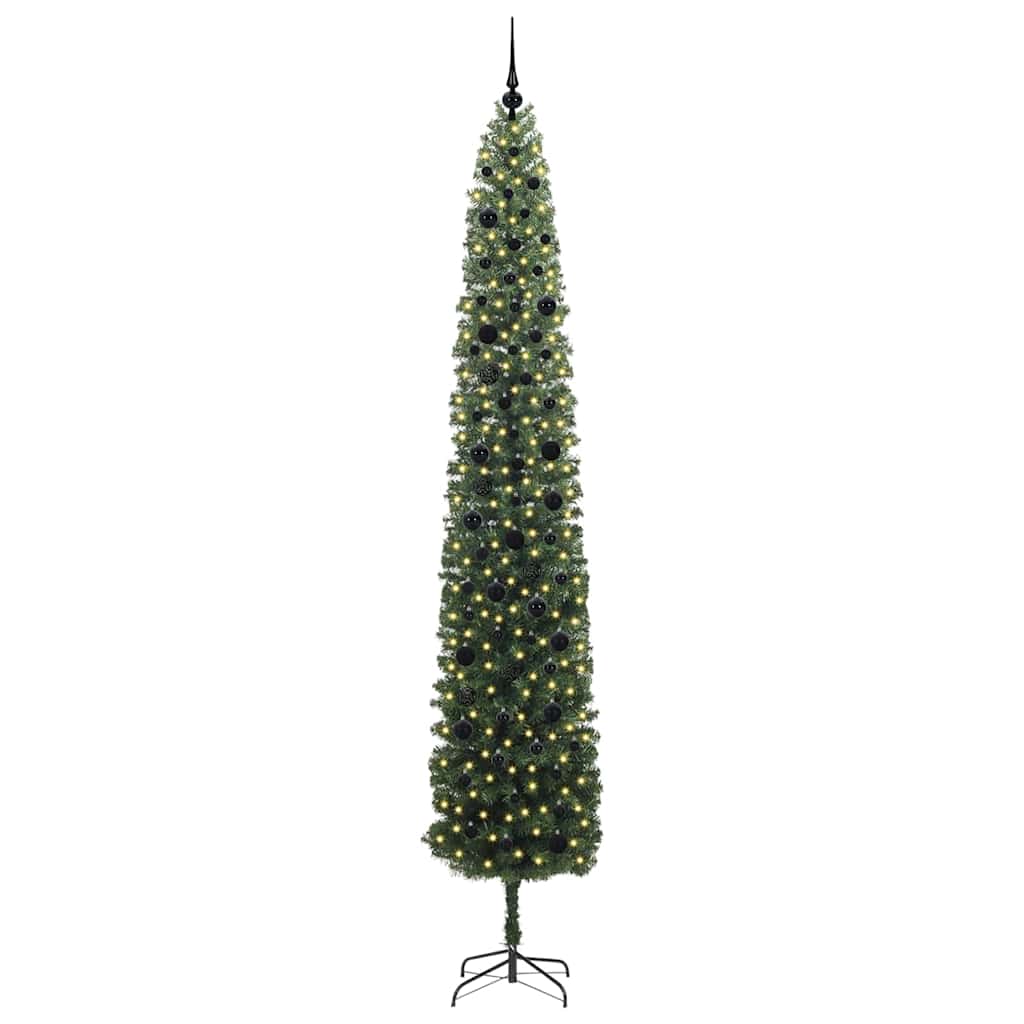 Albero di Natale artificiale con 300 LED Verde 270 cm | homemem39