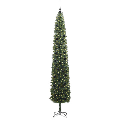 Albero di Natale artificiale con 300 LED Verde 270 cm | homemem39
