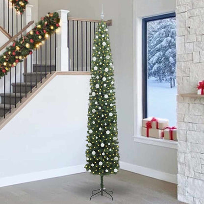 Albero di Natale artificiale con 300 LED Verde 270 cm | homemem39