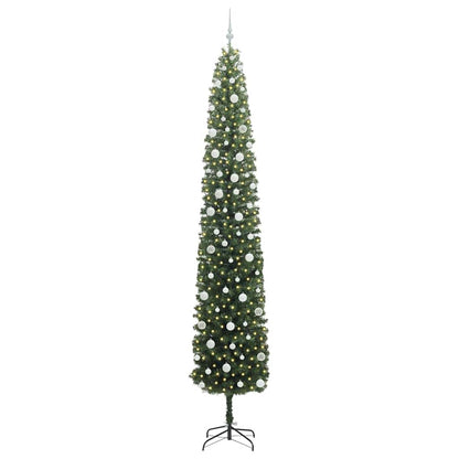 Albero di Natale artificiale con 300 LED Verde 270 cm | homemem39