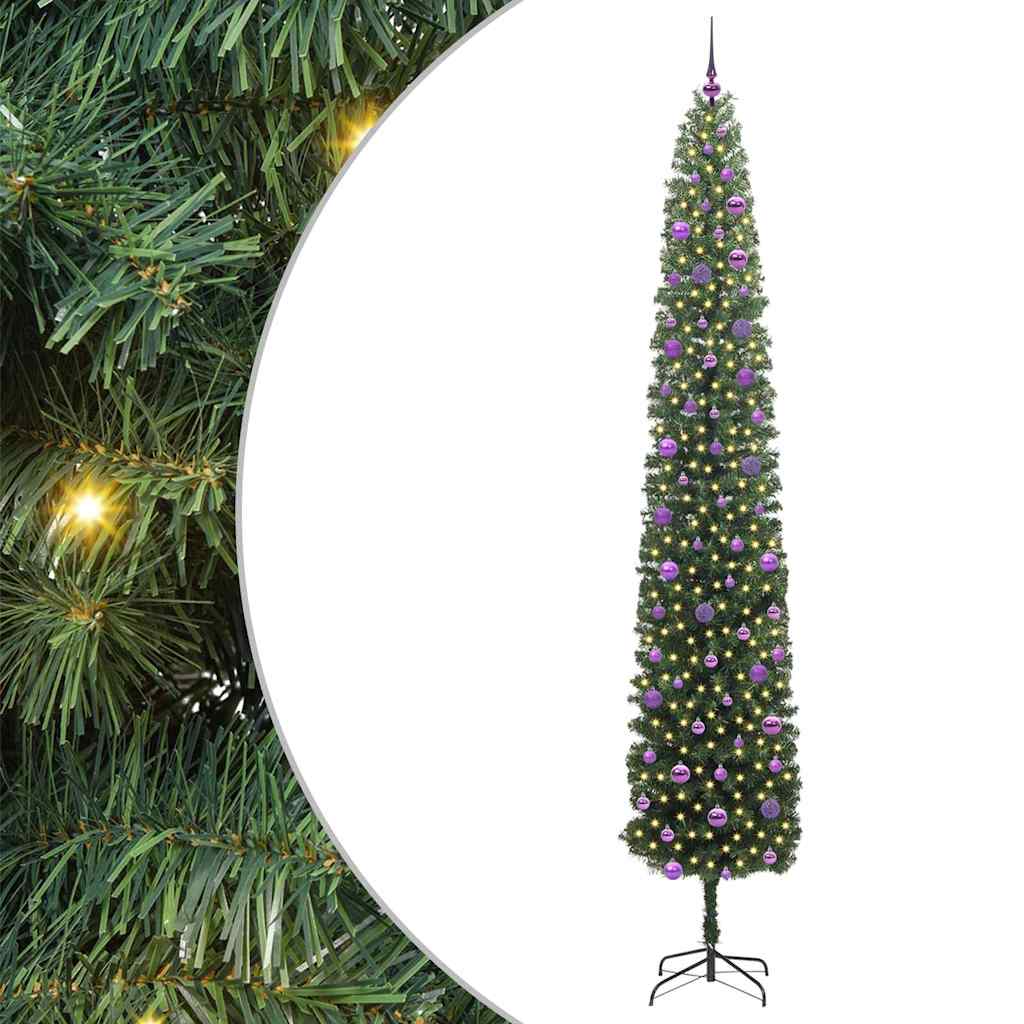 Albero di Natale artificiale con 300 LED Verde 270 cm | homemem39