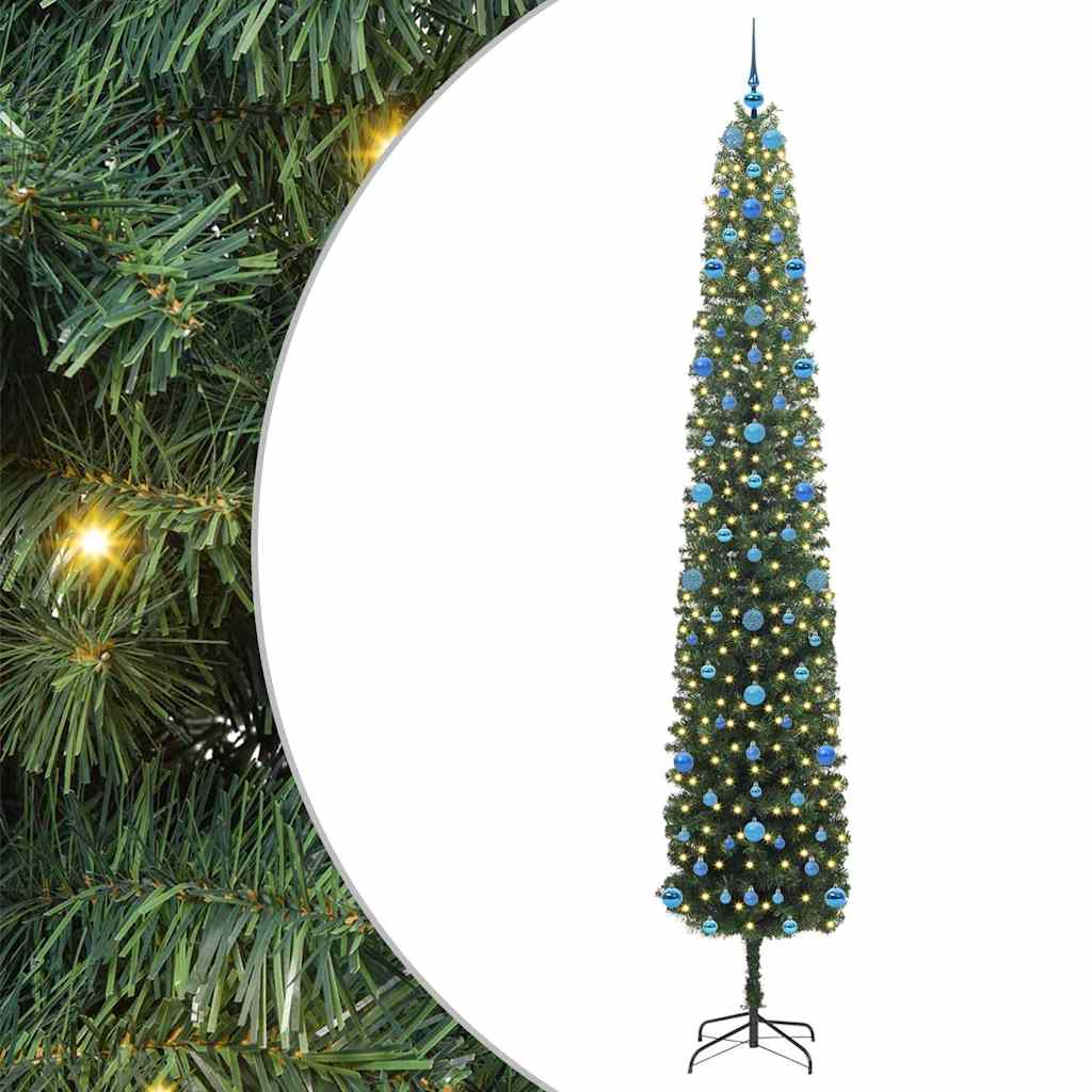 Albero di Natale artificiale con 300 LED Verde 270 cm | homemem39