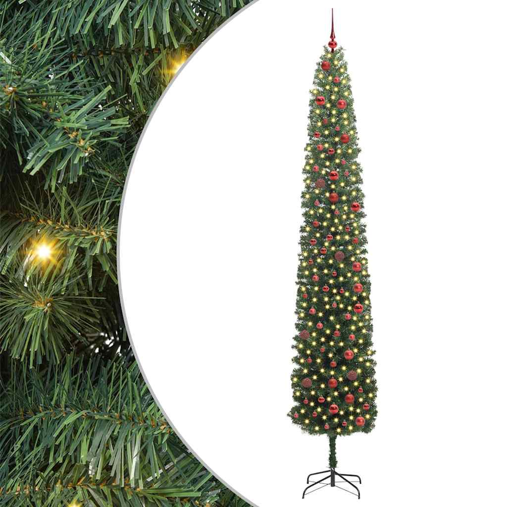 Albero di Natale artificiale con 300 LED Verde 300 cm | homemem39