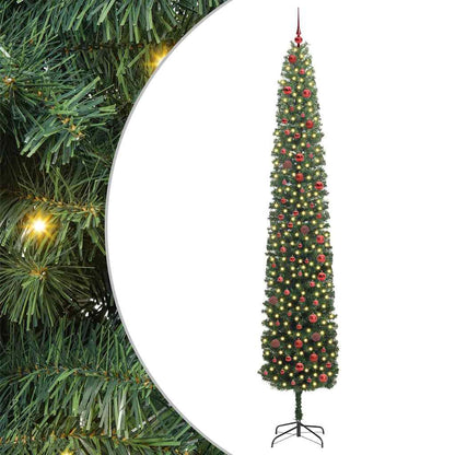 Albero di Natale artificiale con 300 LED Verde 300 cm | homemem39