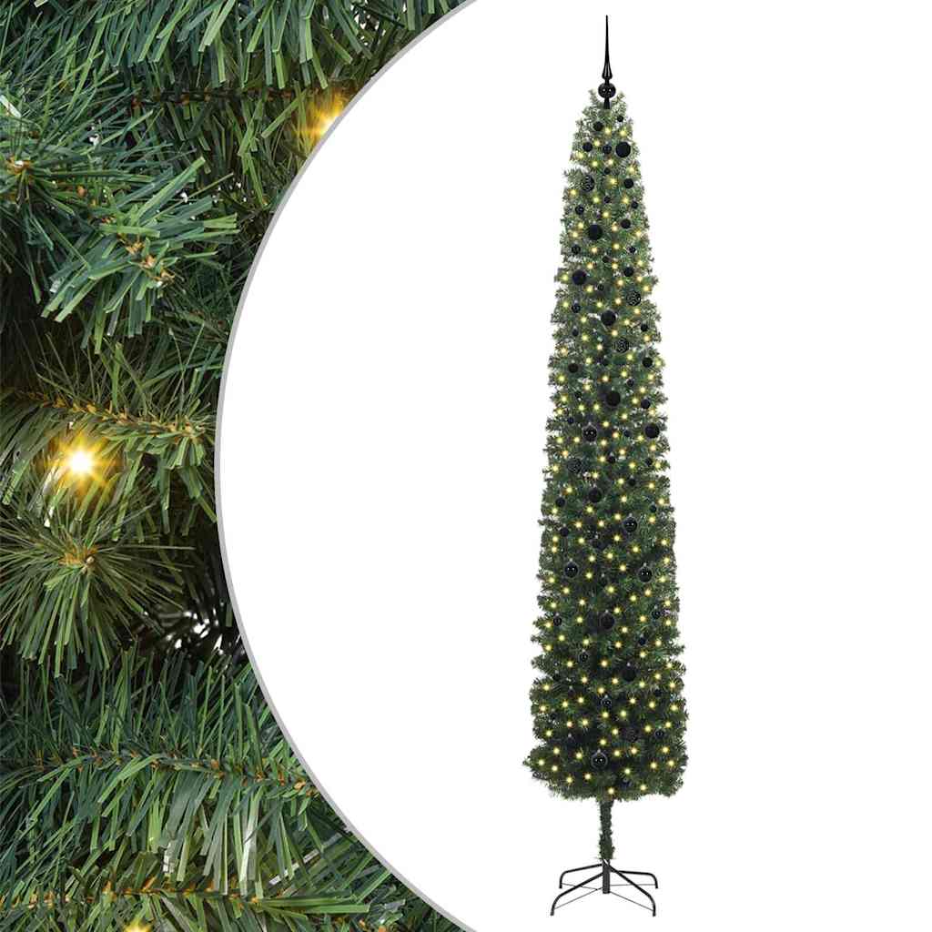Albero di Natale artificiale con 300 LED Verde 300 cm | homemem39