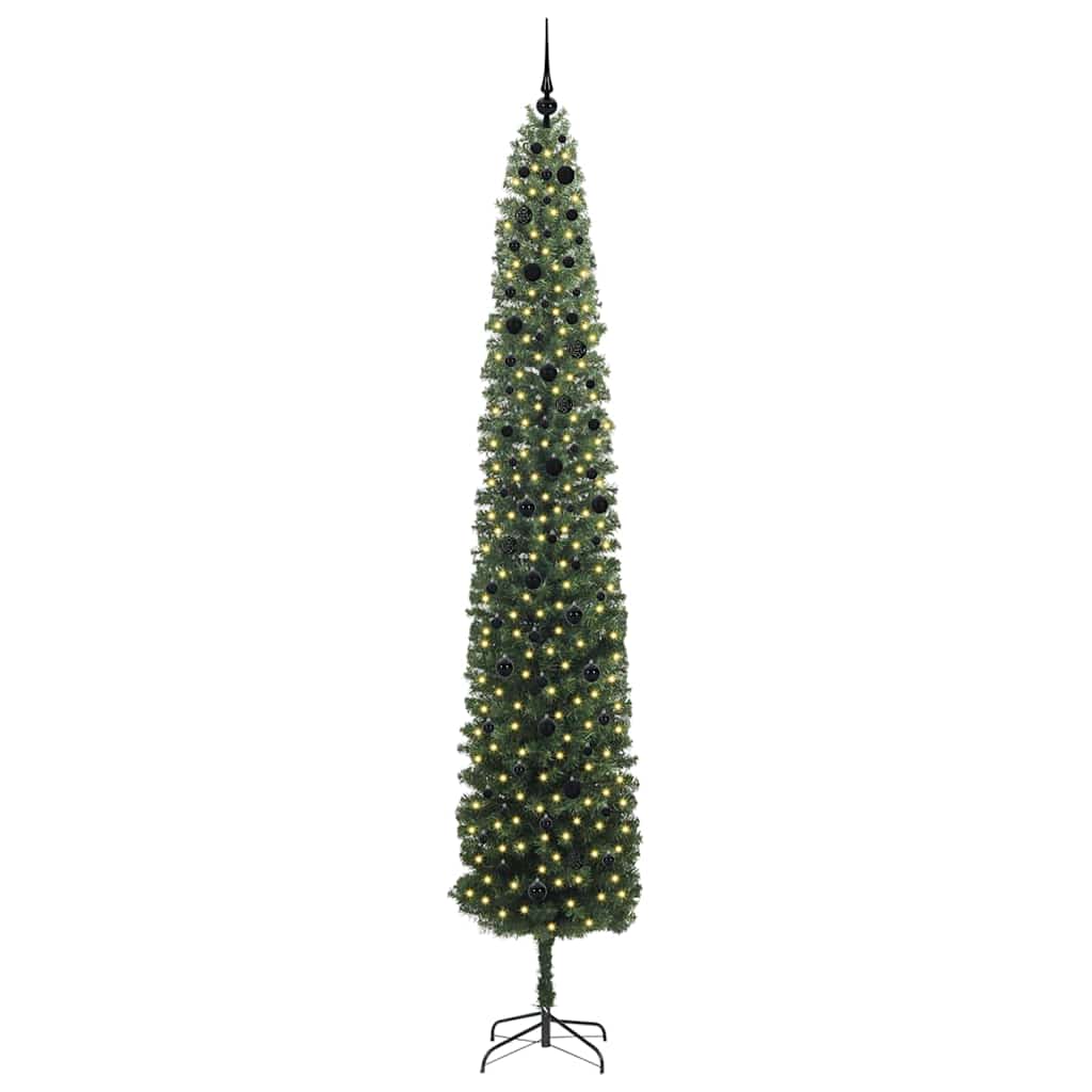 Albero di Natale artificiale con 300 LED Verde 300 cm | homemem39