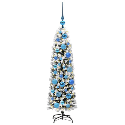 Albero di Natale artificiale con 150 LED Verde 120 cm | homemem39