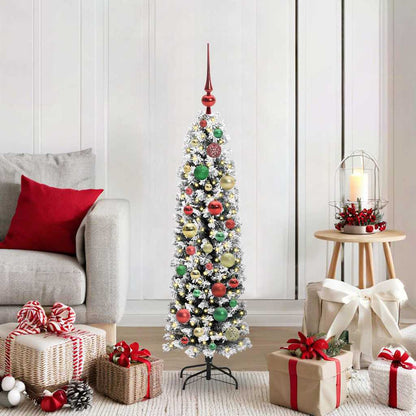 Albero di Natale artificiale con 150 LED Verde 120 cm | homemem39