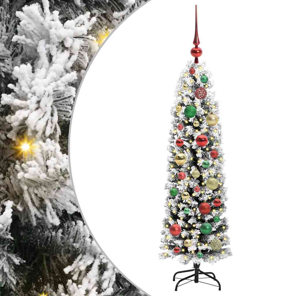 Albero di Natale artificiale con 150 LED Verde 120 cm | homemem39