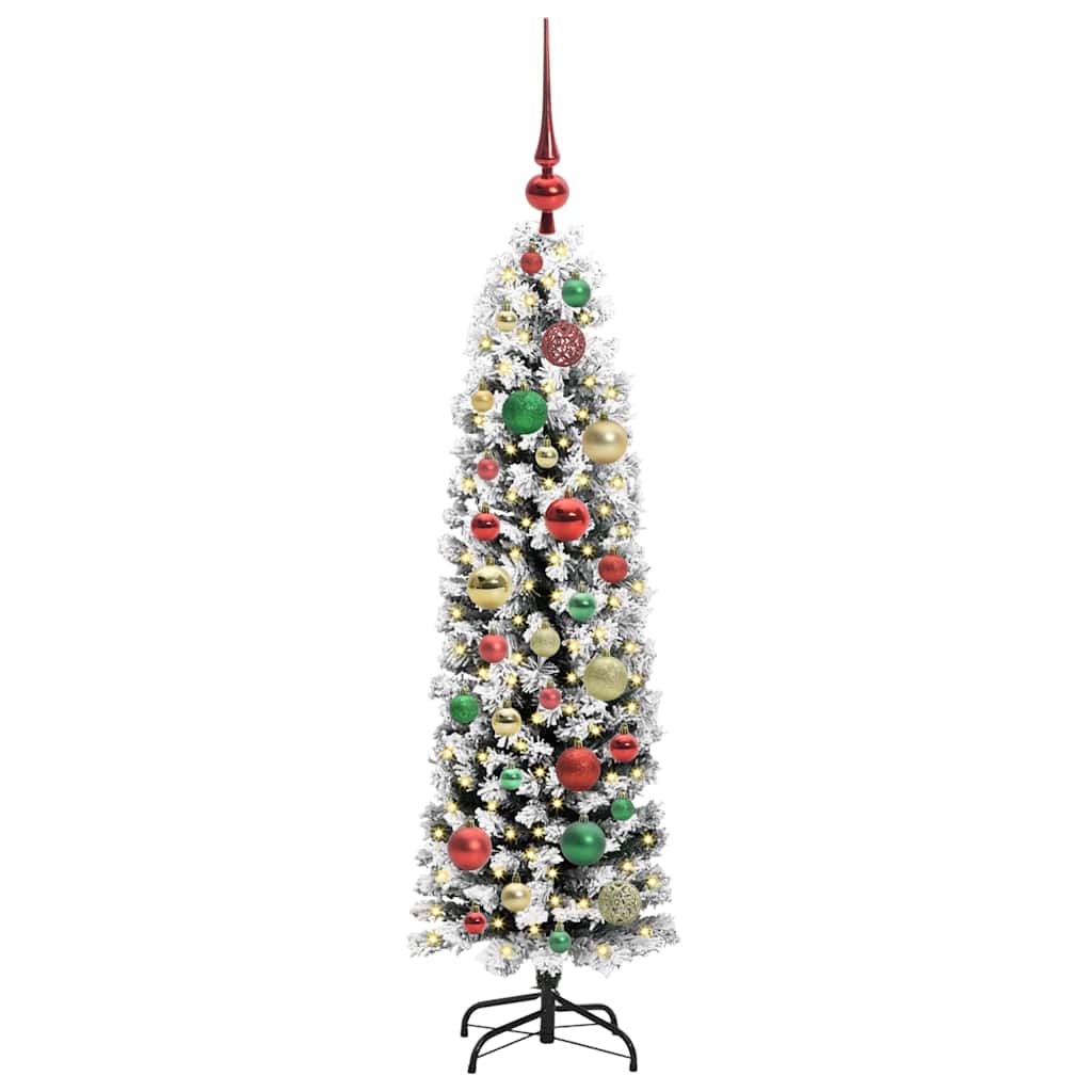 Albero di Natale artificiale con 150 LED Verde 120 cm | homemem39
