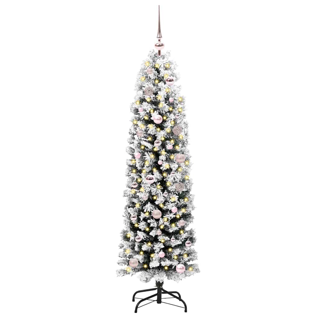 Albero di Natale artificiale con 150 LED Verde 150 cm