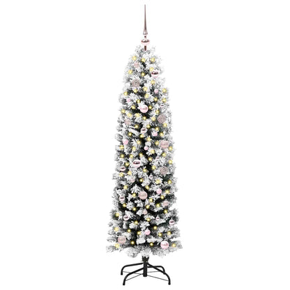 Albero di Natale artificiale con 150 LED Verde 150 cm