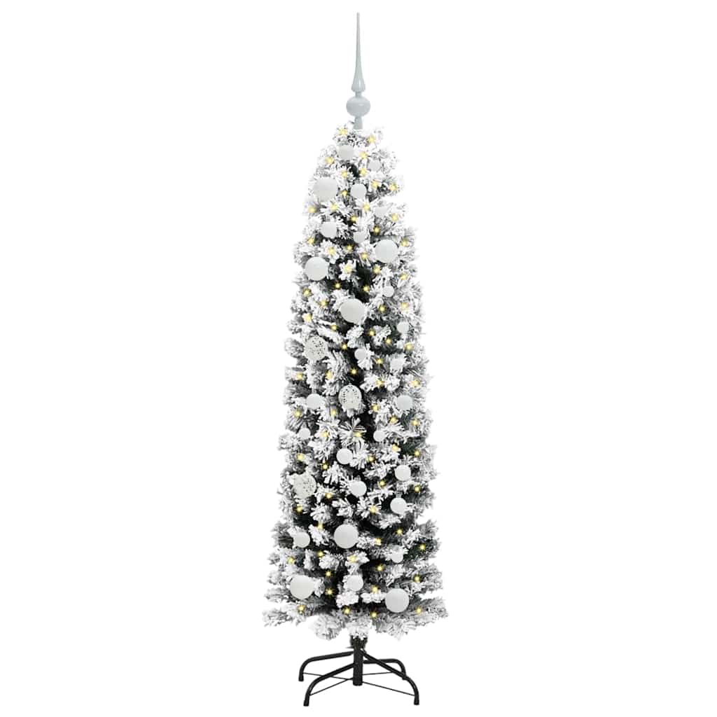 Albero di Natale artificiale con 150 LED Verde 150 cm