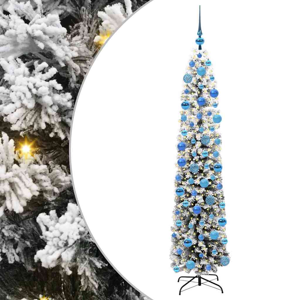 Albero di Natale artificiale con 300 LED Verde 180 cm
