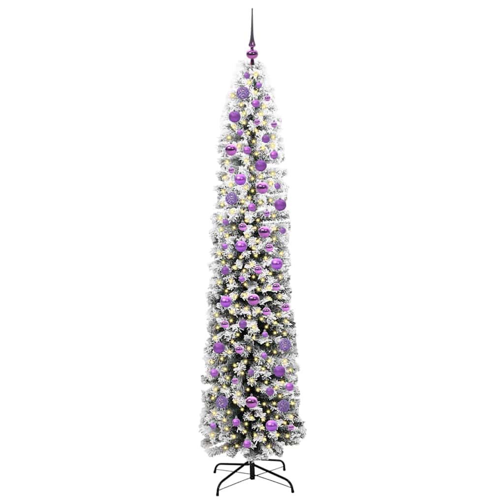 Albero di Natale artificiale con 300 LED Verde 210 cm