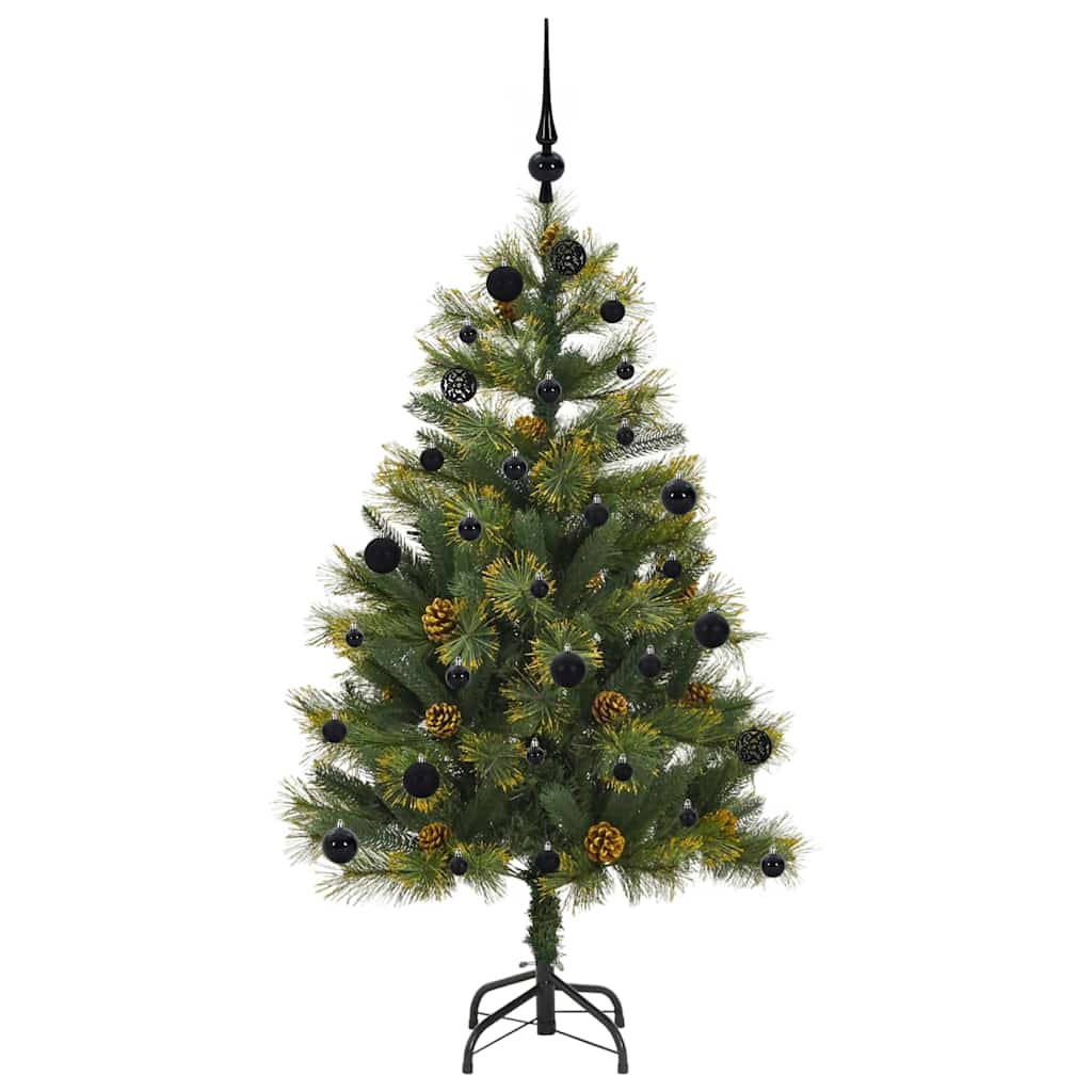 Albero di Natale artificiale pieghevole con coni Verde 150 cm