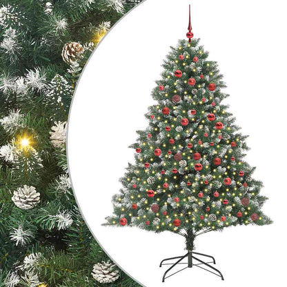 Albero di Natale artificiale con 300 LED Verde 180 cm