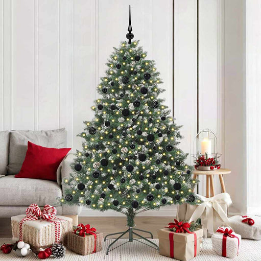 Albero di Natale artificiale con 300 LED Verde 180 cm
